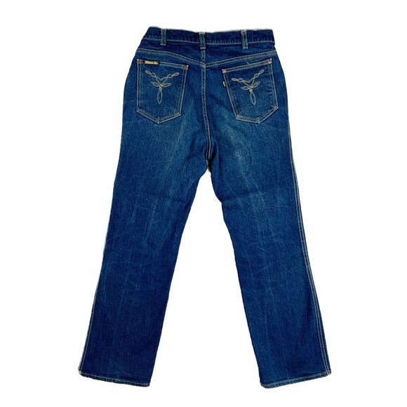 VINTAGE LEVIS  “MOVIN ON” JEANS, , UNISEX SIZE 28” ,  check measurements - Picture 2 of 9